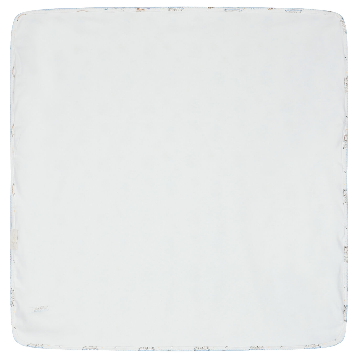 بطانية أولاد كاروسيل باللون الأبيض والأزرق, 1, hi-res